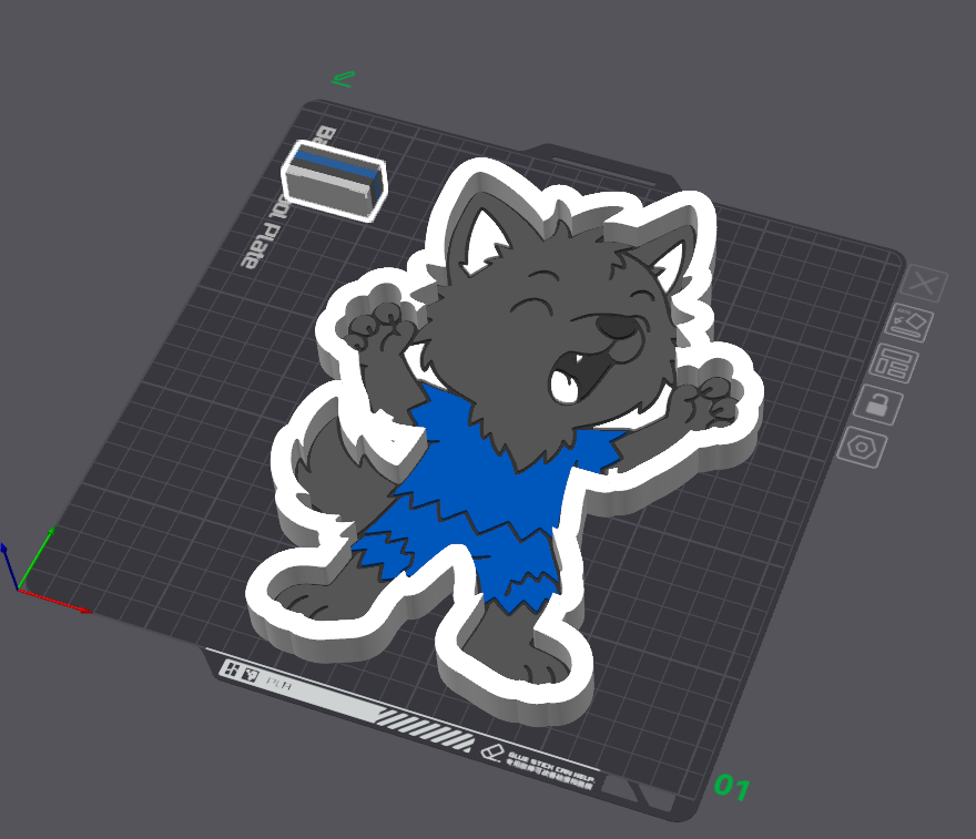 Werewolf Trinket tray ( Digital )